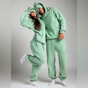 Comfrt Mint Green “Aloe” Matching Airplane Mode Hoodie and Sweatpants Set